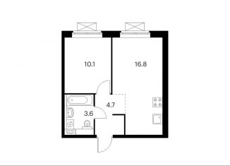 Продается 1-ком. квартира, 35.2 м2, Москва, ЖК Мякинино Парк, квартал № 100, 1к2