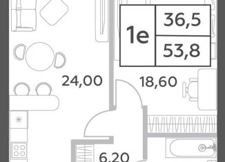 Продажа 2-комнатной квартиры, 53.8 м2, Москва, проспект Генерала Дорохова, вл1к1, метро Минская