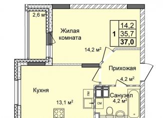 Продается 1-ком. квартира, 37 м2, Нижний Новгород, улица Коперника, 1А, Сормовский район