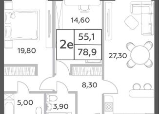 Продажа 3-комнатной квартиры, 78.9 м2, Москва, проспект Генерала Дорохова, вл1к1, ЖК Вилл Тауэрс