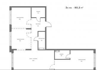 Продаю 3-ком. квартиру, 90.3 м2, Пенза