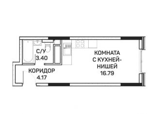 Продается квартира студия, 24.5 м2, Москва, улица Корнейчука, 27с7, метро Медведково