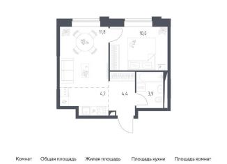 2-комнатная квартира на продажу, 34.8 м2, Москва, Можайский район