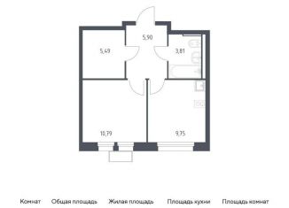 Продажа 1-комнатной квартиры, 35.7 м2, Химки, квартал Ивакино, к2
