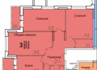 Продается 3-комнатная квартира, 87.8 м2, Тула, проспект Ленина, ЖК Зеленстрой-2