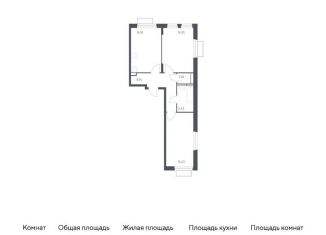 Продам 2-комнатную квартиру, 58.8 м2, Московская область, жилой комплекс Квартал Строгино, к2