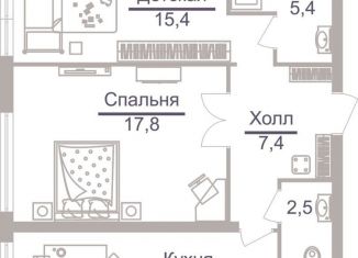 Продажа двухкомнатной квартиры, 65.6 м2, Москва, Херсонская улица, 43к5, ЖК Оникс Делюкс