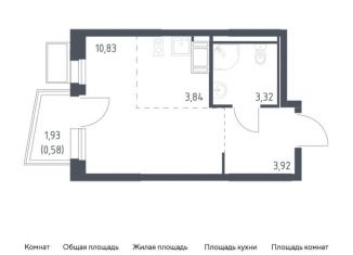 Продается квартира студия, 22.5 м2, Видное, Советская площадь