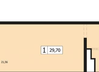 Продается однокомнатная квартира, 29.7 м2, Краснодар, улица Автолюбителей, 1Длит4, микрорайон Гидрострой