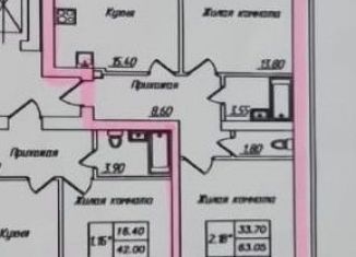 Продам 2-комнатную квартиру, 65.1 м2, Чебоксары, Калининский район, улица И.П. Прокопьева, 13