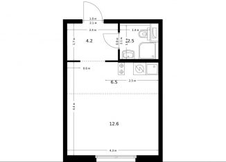 Продаю квартиру студию, 25.8 м2, Москва, жилой комплекс Большая Академическая 85, к3.2, Тимирязевский район