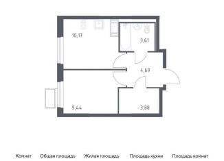 Продаю однокомнатную квартиру, 31.8 м2, Ленинский городской округ, жилой комплекс Горки Парк, к4.1