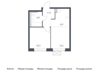 1-ком. квартира на продажу, 34.6 м2, Московская область, Советская площадь