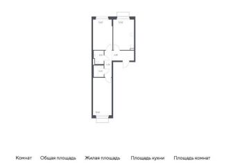 Продам 2-комнатную квартиру, 57 м2, поселение Филимонковское, жилой комплекс Квартал Марьино, к2