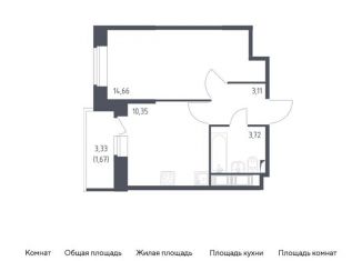 Продается 1-ком. квартира, 33.5 м2, Санкт-Петербург, жилой комплекс Новое Колпино, к39, метро Адмиралтейская