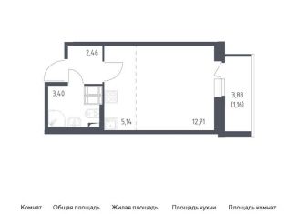 Продается квартира студия, 24.9 м2, Санкт-Петербург, жилой комплекс Новое Колпино, к39