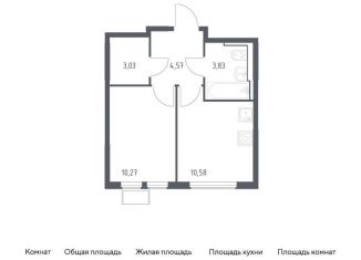 Продажа однокомнатной квартиры, 32.3 м2, село Остафьево, жилой комплекс Остафьево, к15