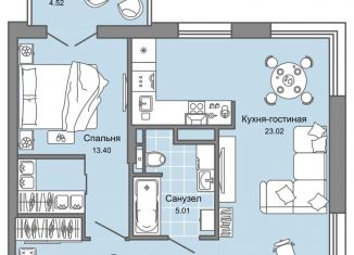 Продажа 2-комнатной квартиры, 50 м2, Свердловская область