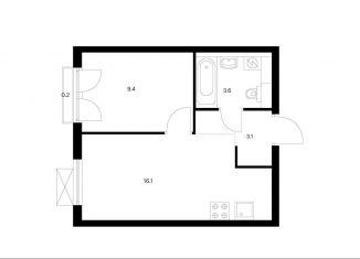 Продам 1-комнатную квартиру, 32.4 м2, Московская область