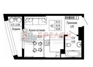 Продается квартира студия, 36 м2, Ростов-на-Дону, Привокзальная улица, 3