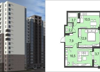 Продается 2-ком. квартира, 57.4 м2, Волгоград, Красноармейский район