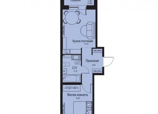 Продажа 1-ком. квартиры, 36.8 м2, Ленинградская область