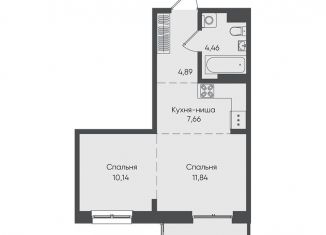 Продается однокомнатная квартира, 43.6 м2, Иркутская область