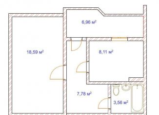 Продаю 2-ком. квартиру, 45 м2, Анапа, Стахановская улица, 13