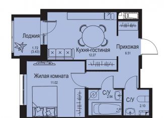 Продажа 1-ком. квартиры, 36.6 м2, деревня Новосергиевка