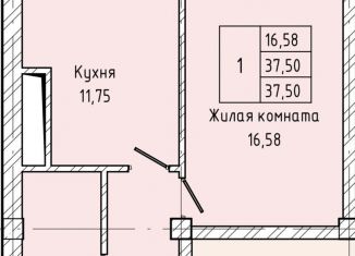 Продаю 1-ком. квартиру, 37.5 м2, Кабардино-Балкариия, улица Атажукина, 10Б