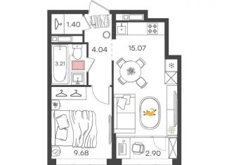 Продается однокомнатная квартира, 36.3 м2, Нижний Новгород, Автозаводский район