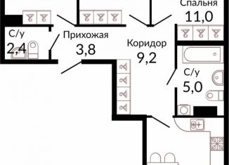 Продаю 3-комнатную квартиру, 82 м2, Краснодар, ЖК Отражение, Конгрессная улица, 43