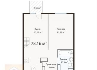 Продам 1-комнатную квартиру, 78.2 м2, Евпатория, улица 60 лет ВЛКСМ, 31/3, ЖК Евпатория