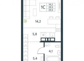 Продается квартира студия, 29.5 м2, Забайкальский край