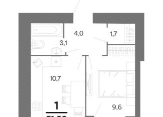 Продаю 1-комнатную квартиру, 31.5 м2, Рязанская область