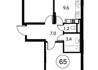 Продажа 2-ком. квартиры, 61.3 м2, Домодедово