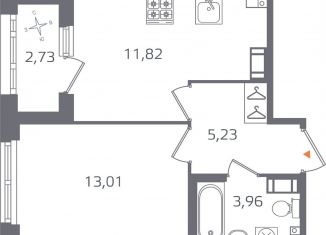 1-ком. квартира на продажу, 35.4 м2, Санкт-Петербург, метро Выборгская