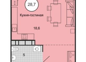 Продам квартиру студию, 28.7 м2, Михайловск