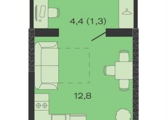 Квартира на продажу студия, 22.1 м2, Краснодарский край, ЖК Дзенпарк, 1/1