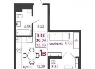 Продам 1-ком. квартиру, 33.4 м2, Пензенская область