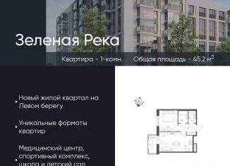 Продам 1-комнатную квартиру, 45.2 м2, Омская область, микрорайон Зелёная Река, 14