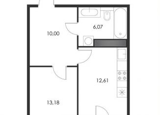 Продается 1-комнатная квартира, 43.3 м2, Дзержинский, улица Доркина, 8