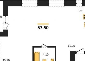 Квартира на продажу студия, 57.5 м2, Новосибирск, Заельцовский район, Красный проспект, 236