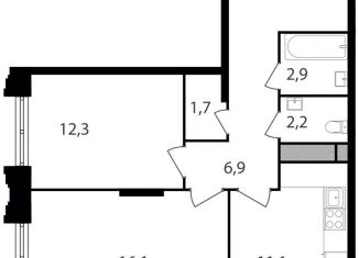 Продаю 2-комнатную квартиру, 60 м2, Москва, метро Академика Янгеля