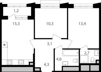 Продам 2-ком. квартиру, 54.9 м2, Москва, САО, Михалковская улица, 48с1