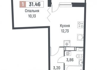 Продам 1-ком. квартиру, 29.9 м2, Мурино