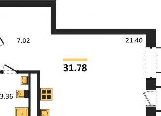 Продается квартира студия, 31.8 м2, Воронеж, Железнодорожный район, набережная Чуева, 7