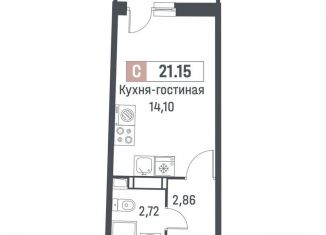 Продается квартира студия, 19.7 м2, Мурино