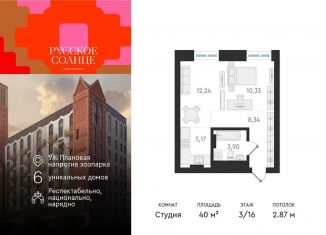 Продажа квартиры студии, 40 м2, Новосибирск, Плановая улица, 60А