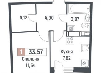 Продается 1-ком. квартира, 32.3 м2, Ленинградская область